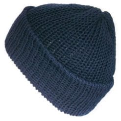 Navy cotton beanie hat, Unisex, Handmade in Edinburgh Scotland – Lelsloom