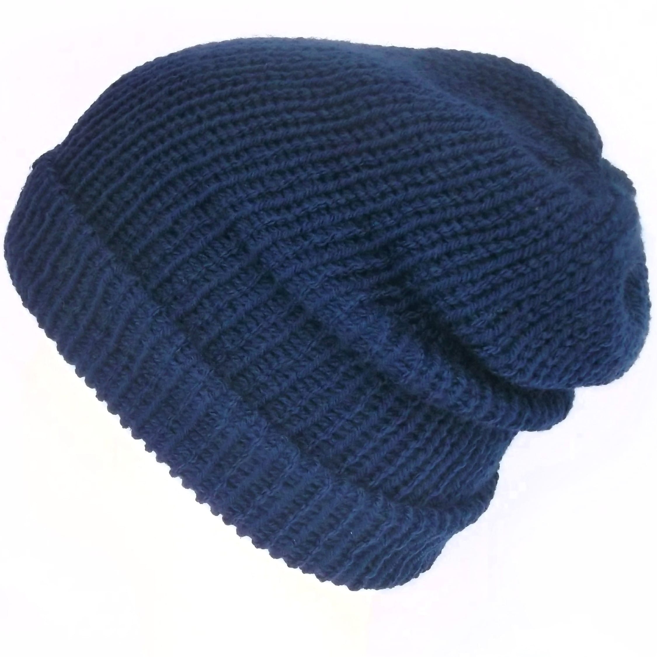 French navy beanie hat, Unisex, Handmade in Edinburgh Scotland – Lelsloom