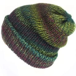 grunge green chunky slouchy beanie, Unisex, Handmade in Edinburgh Scotland – Lelsloom