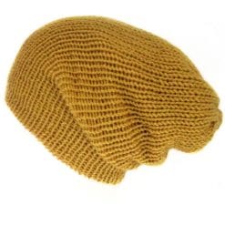 Mustard yellow beanie hat, Unisex, Handmade in Scotland – Lelsloom