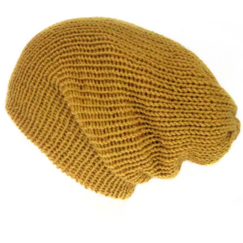 Mustard yellow beanie hat, Unisex, Handmade in Scotland – Lelsloom