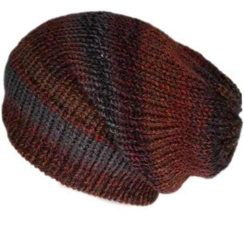 Boston chunky slouchy beanie hat, handmade in Edinburgh by lelsloom