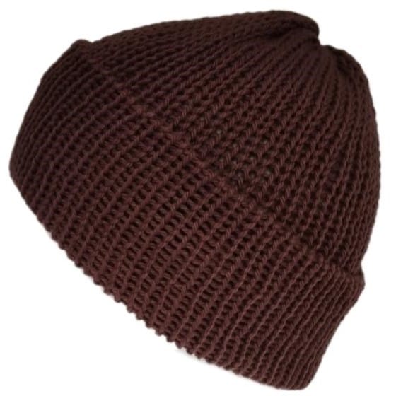 chocolate brown cotton beanie, Unisex, Handmade in Edinburgh Scotland – Lelsloom