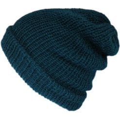 The dark teal classic beanie hat, Unisex, Handmade in Edinburgh Scotland – Lelsloom