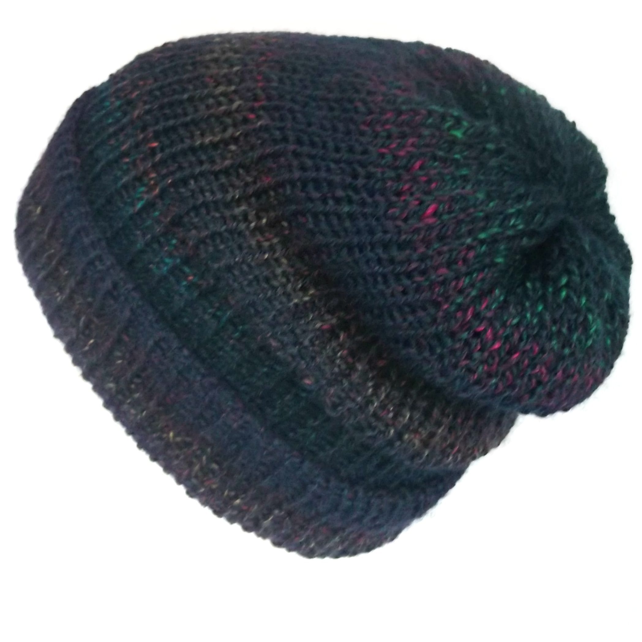 Blue grunge beanie hat, unisex, Handmade in Edinburgh Scotland – Lelsloom